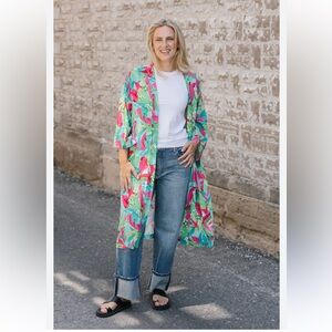 Shannon Passero Adley Kimono Cardigan Pink Lilly